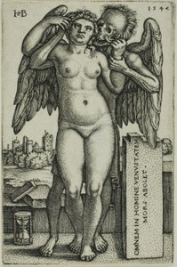 La muerte y la doncella de Hans Sebald Beham