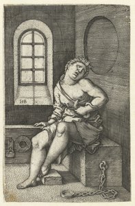 muerte de cleopatra de Hans Sebald Beham
