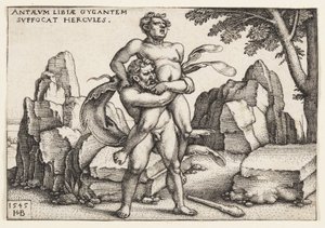 Hércules y Anteo de Hans Sebald Beham