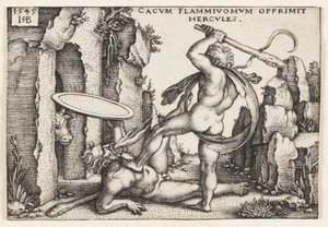 Hércules y Caco de Hans Sebald Beham