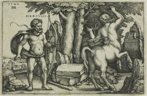 Hércules y Nessus de Hans Sebald Beham