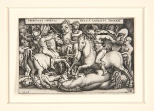 Hércules derrotando a las troyanas de Hans Sebald Beham