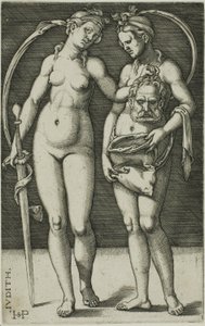 Judith y su sirvienta de Hans Sebald Beham
