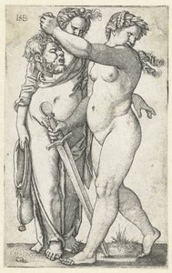 Judit con cabeza de Holofernes y sierva