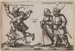 "Julio y agosto" de la serie "La fiesta de los campesinos o Los doce meses" de Hans Sebald Beham