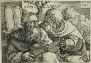 Moisés y Aarón de Hans Sebald Beham