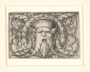 Panel con Mascarón (adorno con máscara)