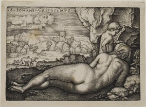Penitencia de San Juan Crisóstomo de Hans Sebald Beham