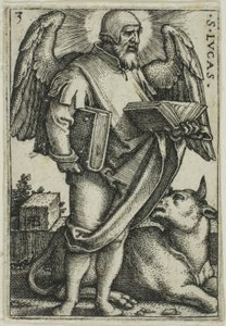 San Lucas, de Los cuatro evangelistas de Hans Sebald Beham