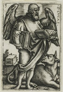 San Lucas, de Los cuatro evangelistas de Hans Sebald Beham