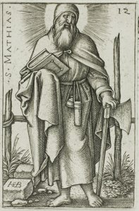 San Matías, lámina 12 de Los doce apóstoles de Hans Sebald Beham