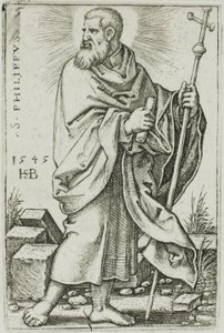 San Felipe, lámina 5 de Los Doce Apóstoles de Hans Sebald Beham