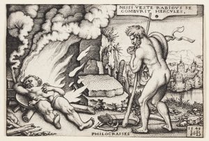 La muerte de Hércules de Hans Sebald Beham