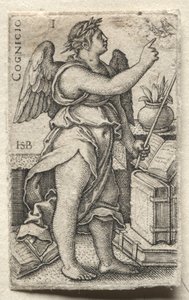 El conocimiento de Dios y las siete virtudes cardinales: Conocimiento de Dios - Cognicio de Hans Sebald Beham