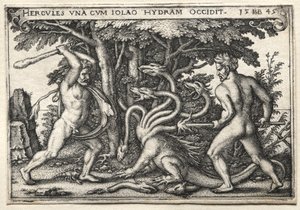 Los trabajos de Hércules: Hércules matando a la Hidra de Lerna