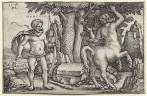 Hércules y Nessus de Hans Sebald Beham