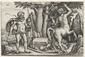 Hércules y Nessus de Hans Sebald Beham