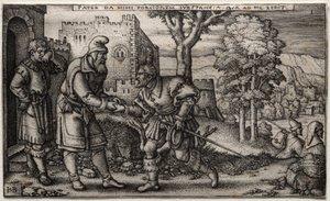 El hijo pródigo de Hans Sebald Beham