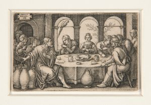 Las Bodas de Caná de Hans Sebald Beham