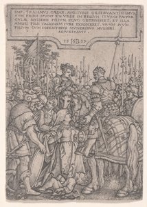 La Justicia de Trajano de Hans Sebald Beham
