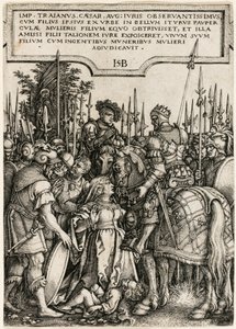 Justicia de Trajano de Hans Sebald Beham