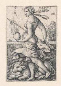 Venus, de Los Siete Planetas de Hans Sebald Beham