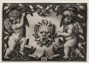 Vignette au Mascaron, 1544 de Hans Sebald Beham