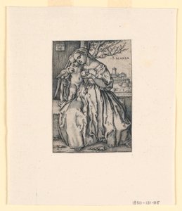 Virgen y Niño con loro de Hans Sebald Beham