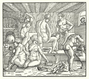 Mujeres bañándose