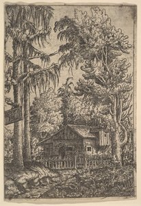 Cabaña entre árboles, 1551 de Hans Sebald Lautensack