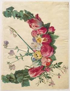 Guirnalda de Flores del álbum Gottorfer Codex, c.1650