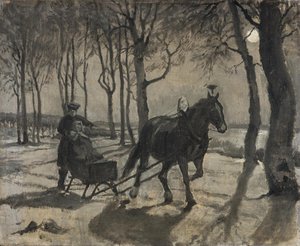 El paseo en trineo a Fussingø de Hans Smidth