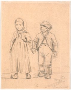 Dos niños campesinos
