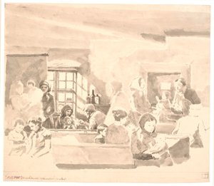 Vacunación en una escuela de Hans Smidth