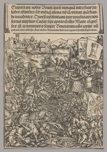 Guerra con Venecia, lámina 21 de Escenas históricas de la vida del emperador Maximiliano I del Arco de Triunfo de Hans Springinklee