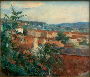 Paisaje cerca de St. Tropez de Hans Sutter