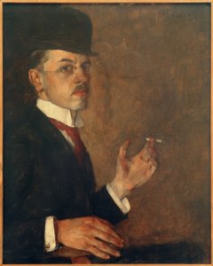Autorretrato con cigarrillo