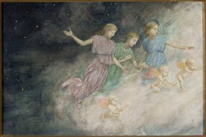 Ángeles - Anunciación de Hans Thoma