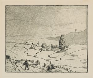 Empieza a llover de Hans Thoma