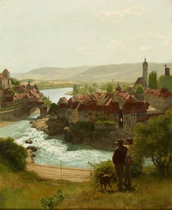 El Rin a la altura de Laufenburg de Hans Thoma