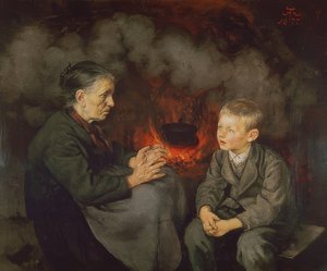 La abuela cuenta cuentos de Hans Thoma
