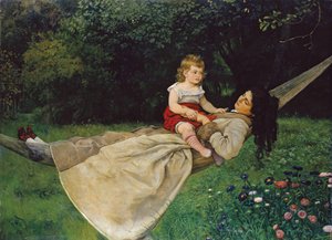 En la hamaca de Hans Thoma