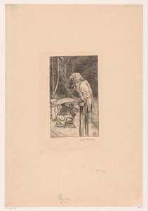Loro y cuatro figuras de Hans Thoma