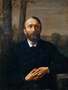 Retrato de Konrad Fiedler, 1841-1895 de Hans Thoma