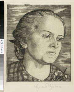 Retrato de una mujer de Hans Thoma