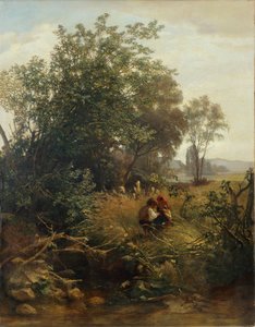 Una mañana de verano en el valle de Bernau de Hans Thoma