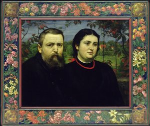 El artista con su esposa Bonicella, 1887 de Hans Thoma