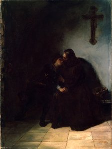 La Despedida de los Convictos, c1860-1900. Pintura alemana de Hans Thoma