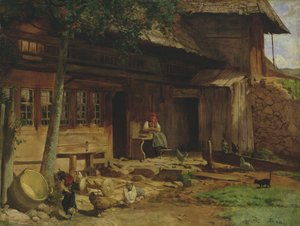 El Hogar Parental en Bernau de Hans Thoma