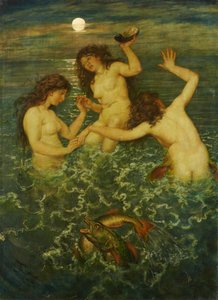 Tres sirenas de Hans Thoma